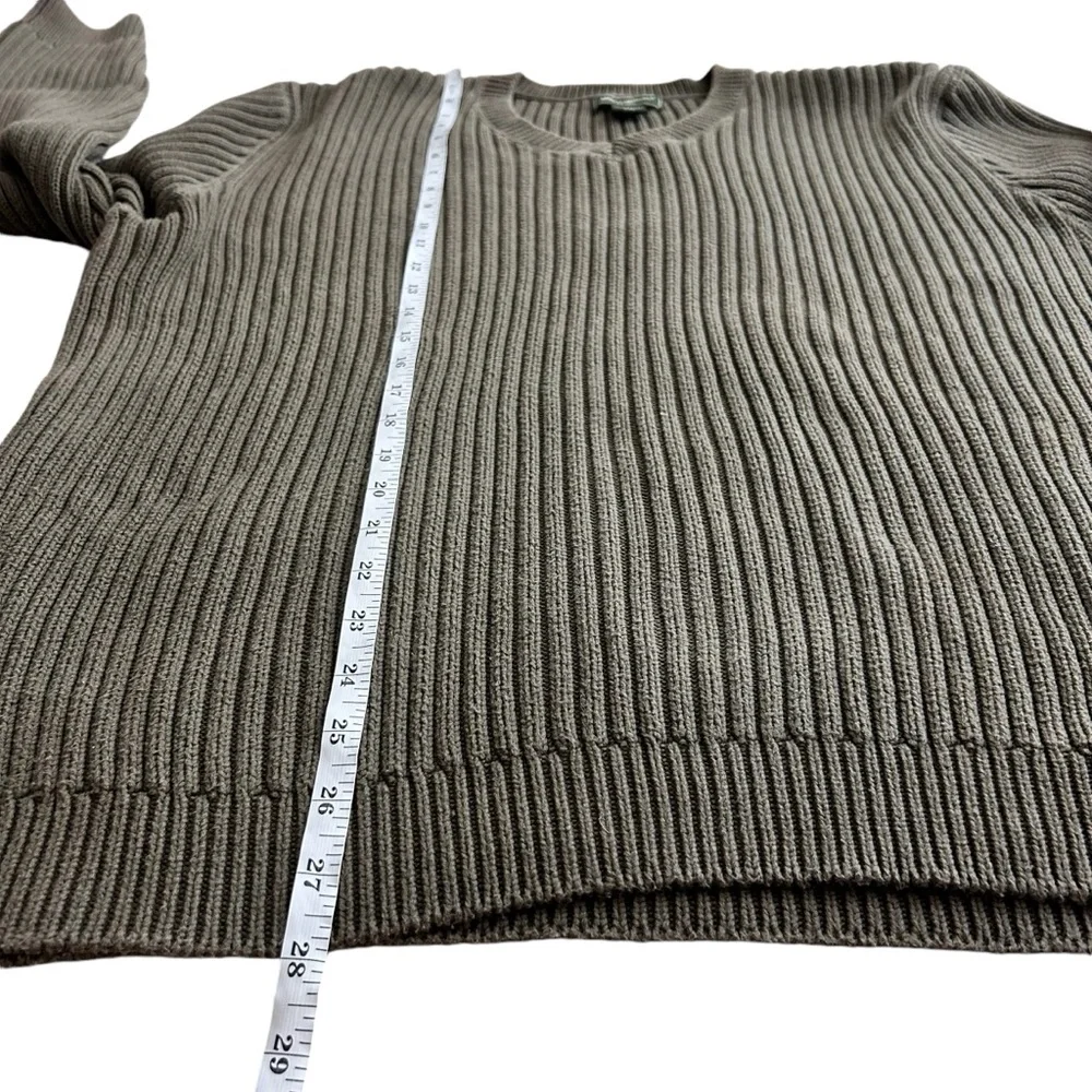 Eddie Bauer Men’s Ribbed Knit Heavy Cotton V-neck Sweater. Size XXL. - Picture 7 of 8
